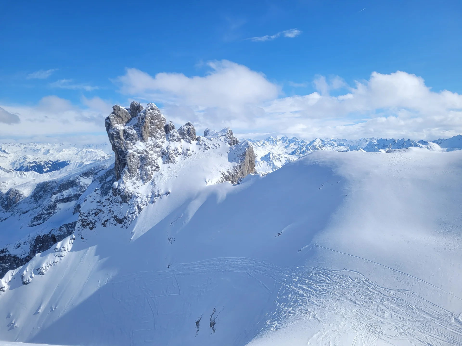 Sporaplatte Schlüsselstelle über 45° steil | © privat