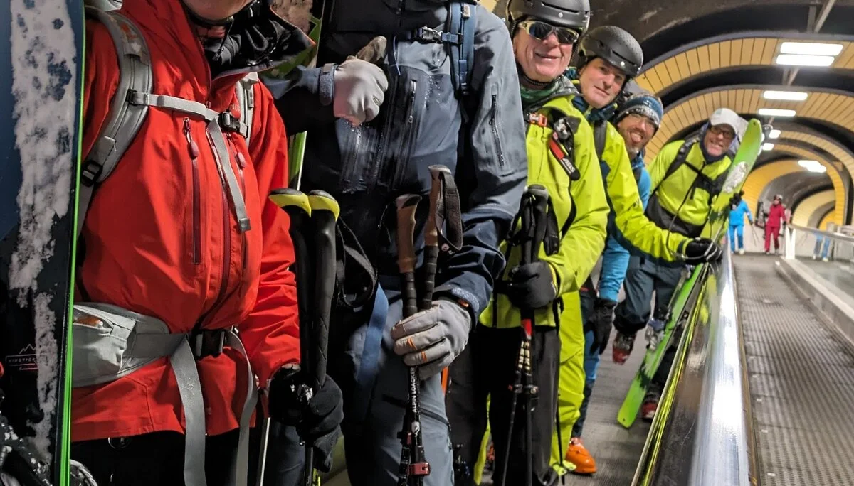 mit der Rolltreppe zurück zum Auto | © privat