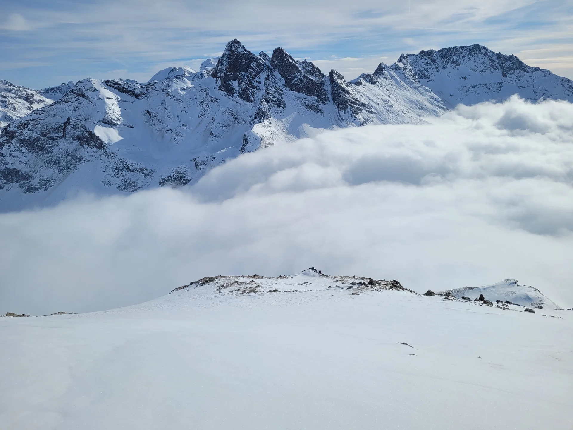 Cima Viola 3374m (BM) und Cima da Saoseo 3264m (r) | © privat