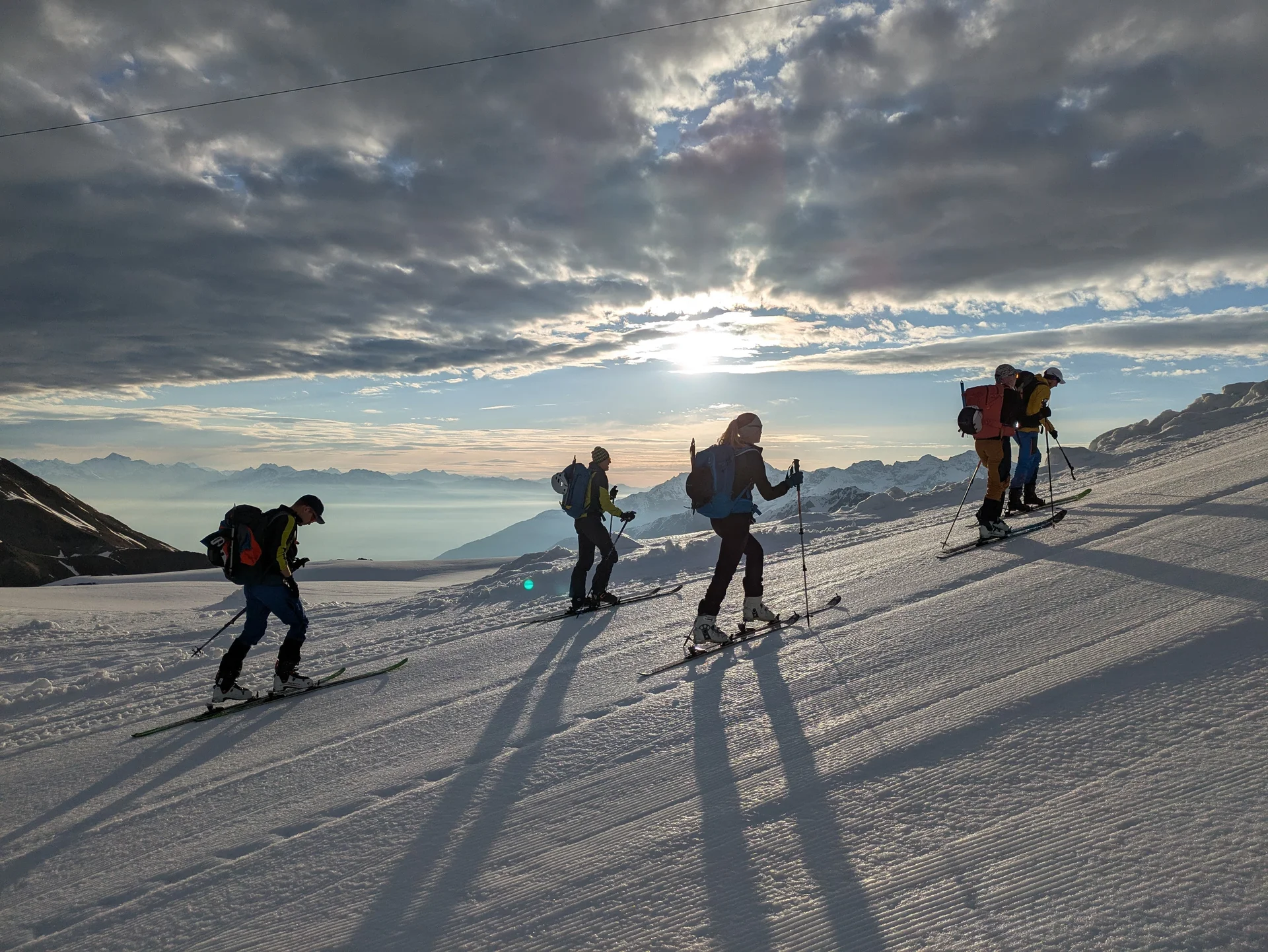 Vom Stilfserjoch ging es zur Geisterspitze | © privat