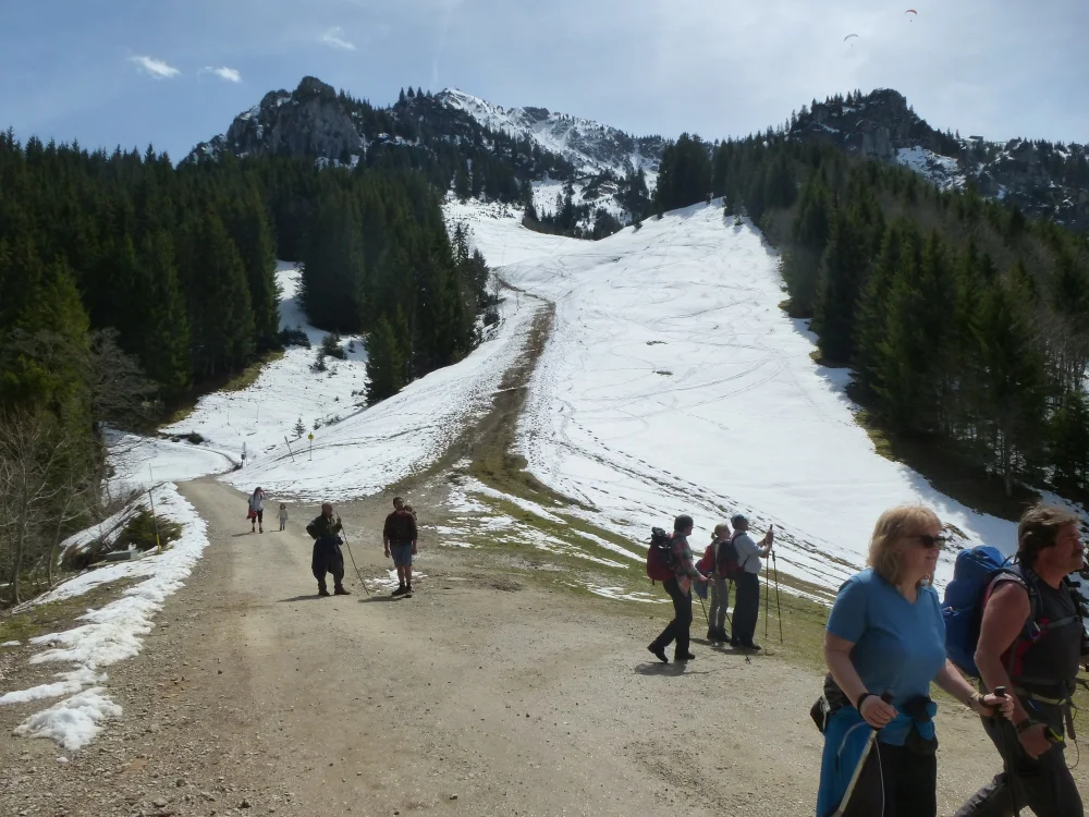 Von der Rohrkopfhütte öffnet sich der Blick zum Tegelberg. | © DAV Augsburg Unterwegsgruppe