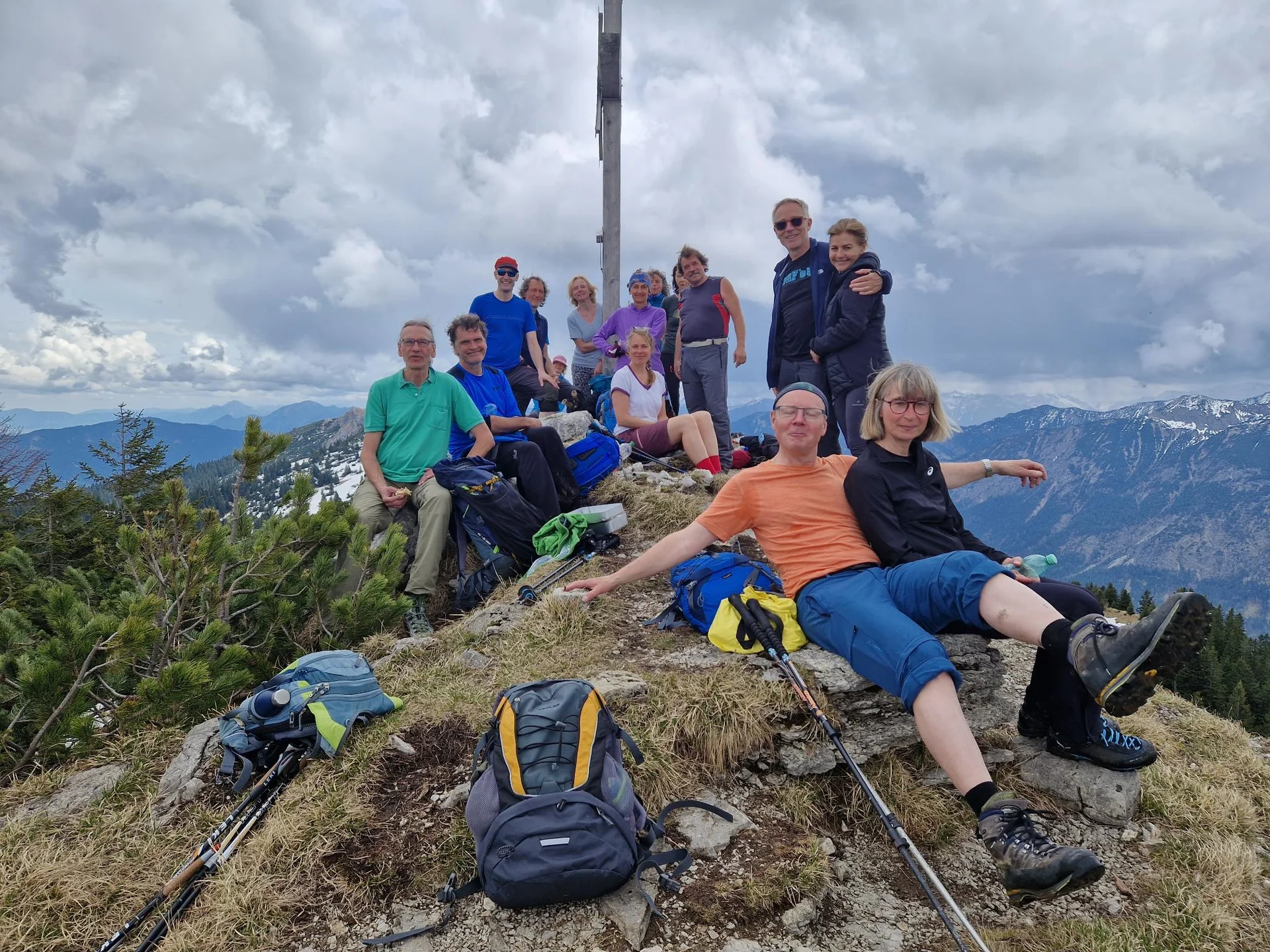 Die Gruppe ist auf dem Hennenkopf angekommen. | © DAV Augsburg Unterwegsgruppe Simon
