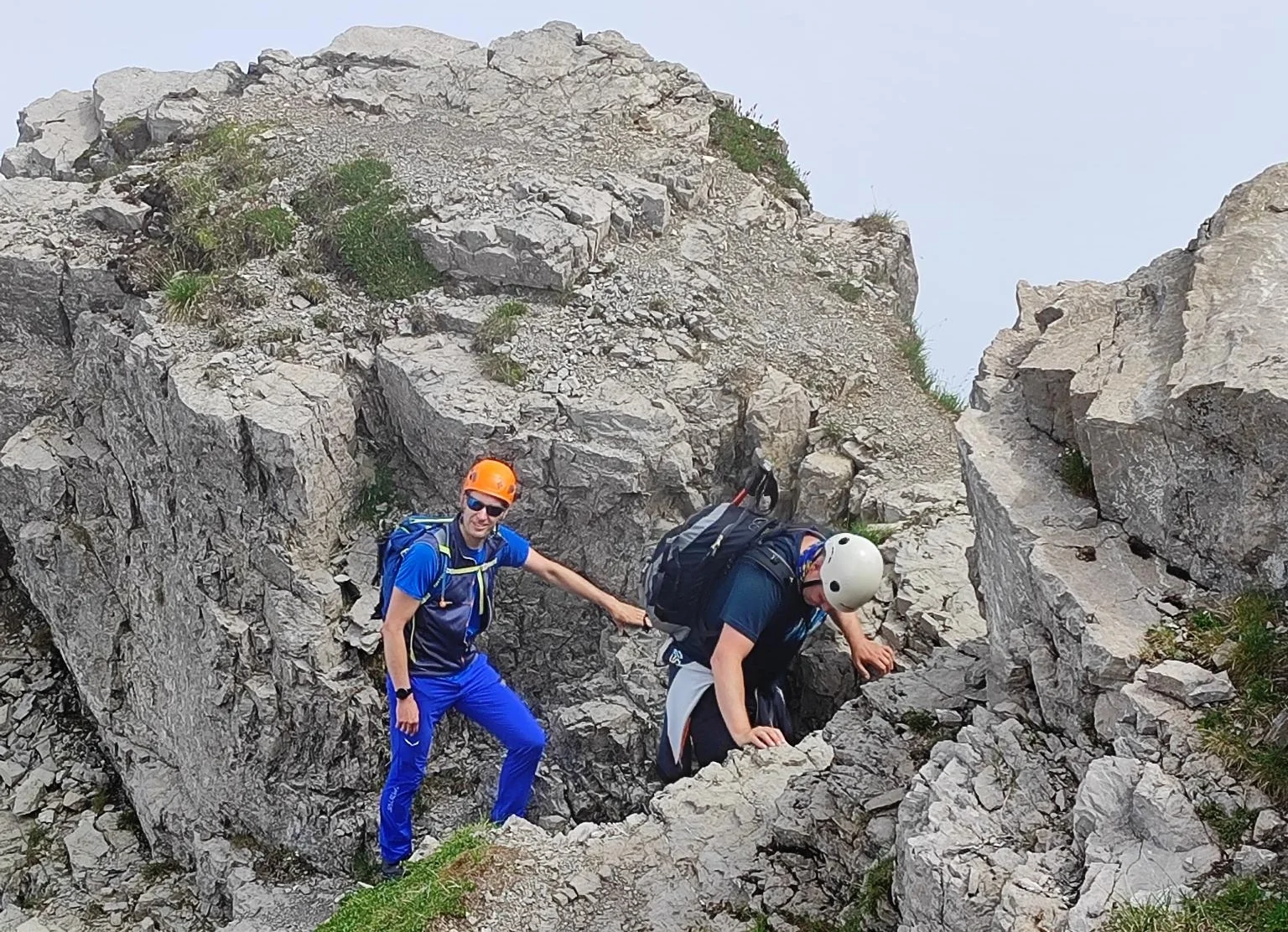 Der Aufstieg in der Nordwand des Thaneller. | © DAV Augsburg Unterwegsgruppe Diana