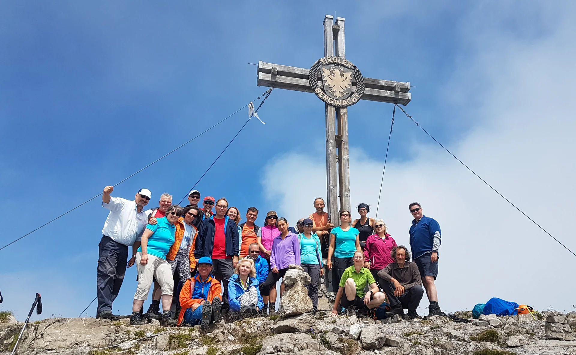 Die Gruppe ist am Gipfel. | © DAV Augsburg Unterwegsgruppe Dieter