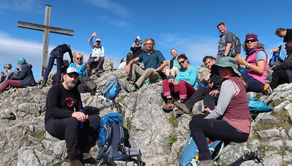 Die Gruppe ist am Iseler Gipfel. | © DAV Augsburg Unterwegsgruppe Nani