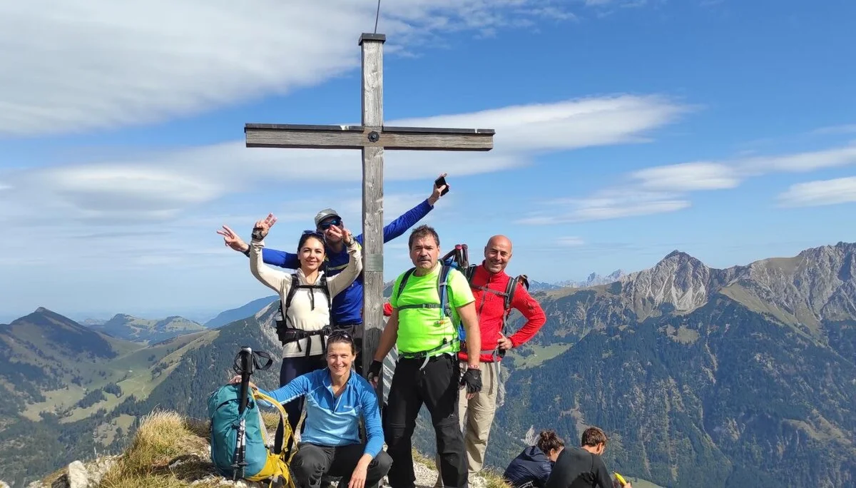 Der Gipfel der Heubatspitze ist erreicht. | © DAV Augsburg Unterweggruppe Jürgen