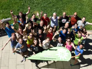 Gruppenbild mit Fahne "DAV Augsburg" | © DAV Augsburg