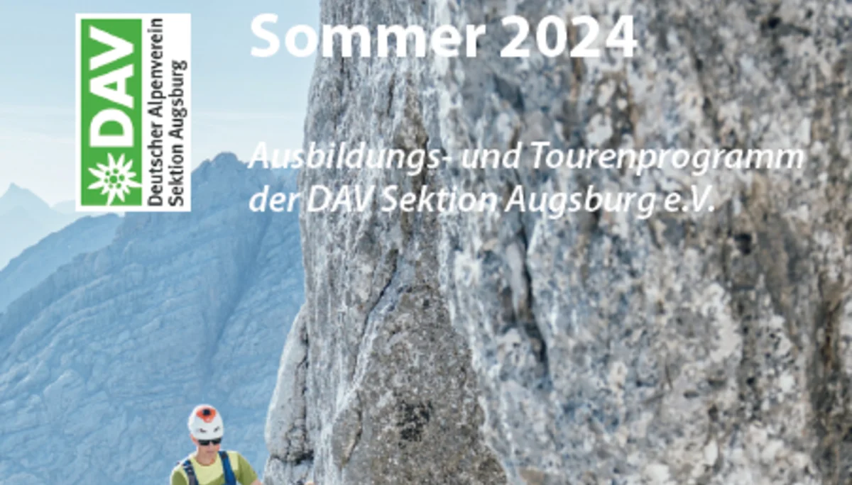 Titelbild Ausbildungs- und Tourenprogramm Sommer 2024 | © DAV Augsburg