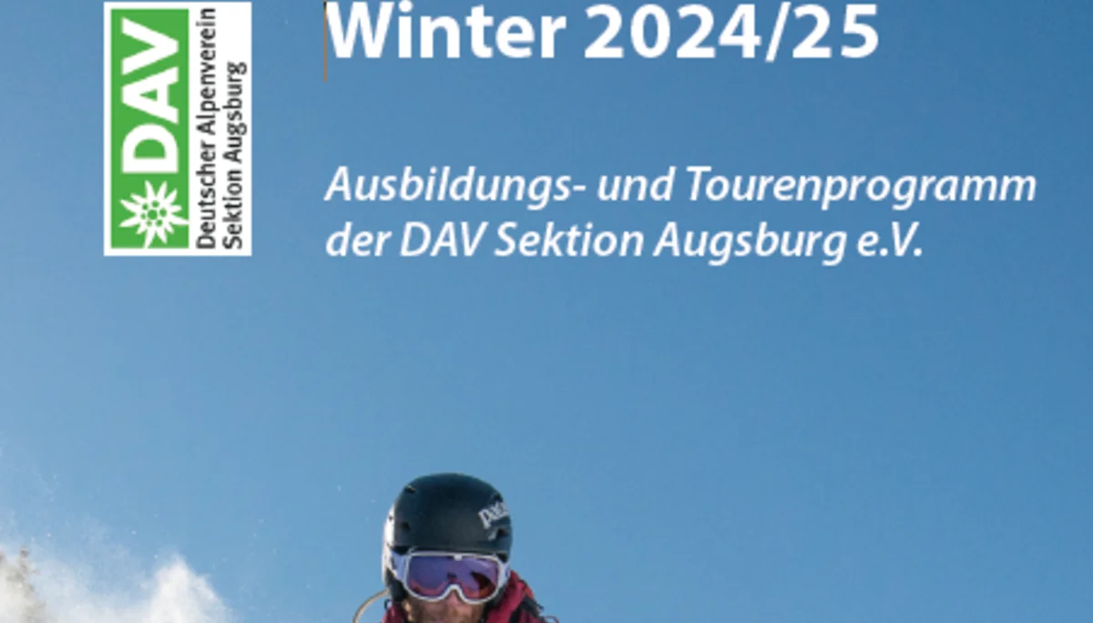 Titelbild Ausbildungs- und Tourenprogramm Sommer 2024 | © DAV Augsburg
