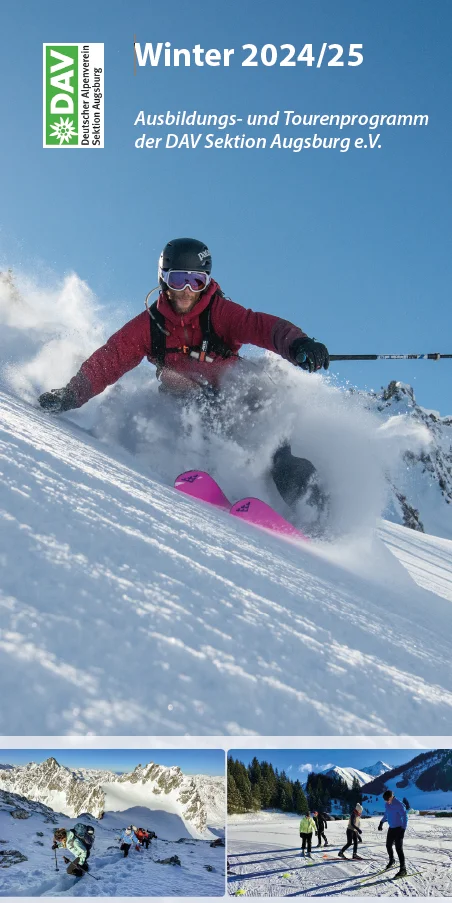 Titelbild Ausbildungs- und Tourenprogramm Sommer 2024 | © DAV Augsburg