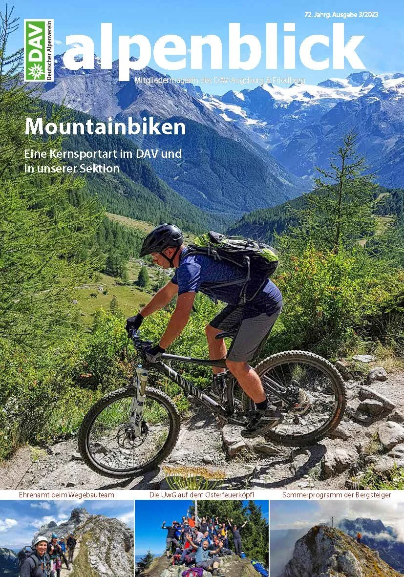 Titelseite alpenblick 2023-3 DAV Augsburg | © DAV Augsburg