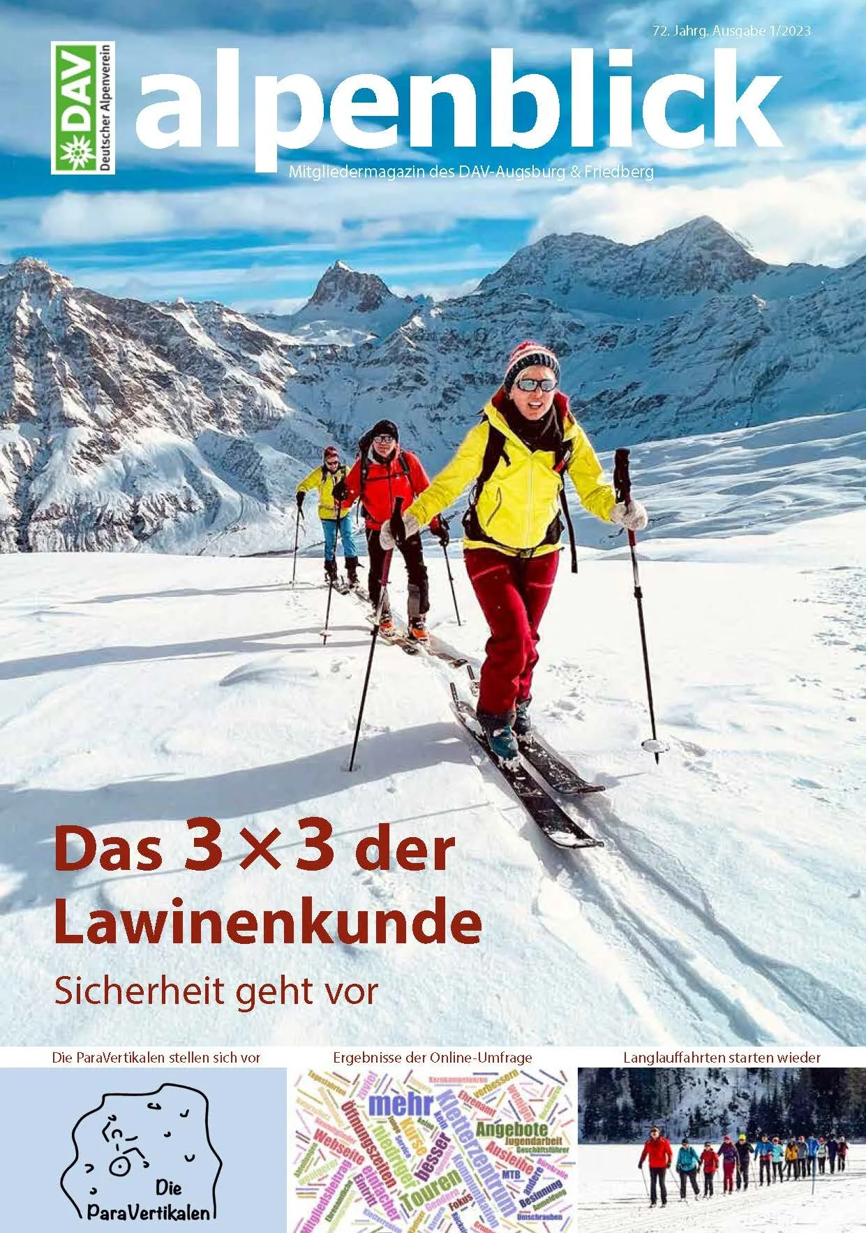 Titelseite alpenblick 2023-1 DAV Augsburg | © DAV Augsburg