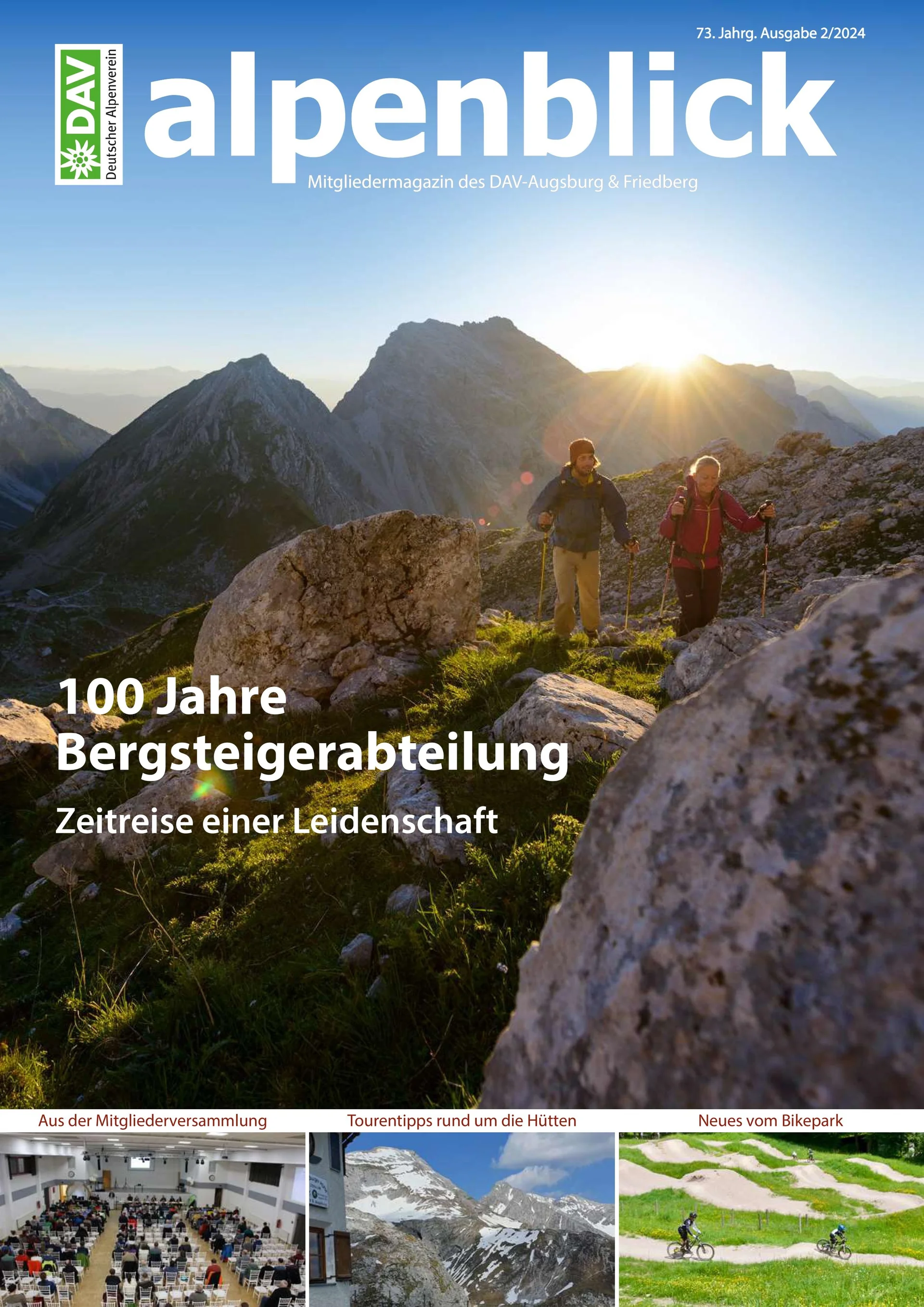 Titelseite alpenblick 2024-2 DAV Augsburg | © DAV Augsburg