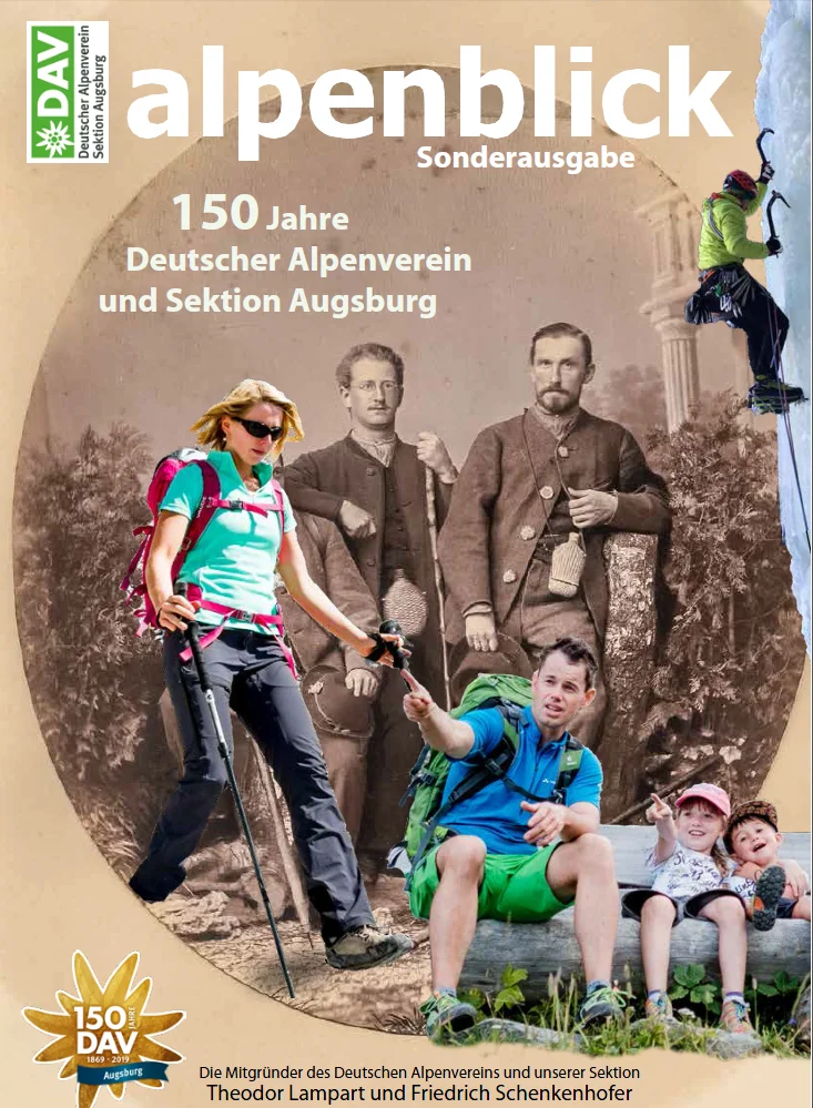 Titelseite alpenblick Sonderausgabe 150 Jahre DAV Augsburg | © DAV Augsburg